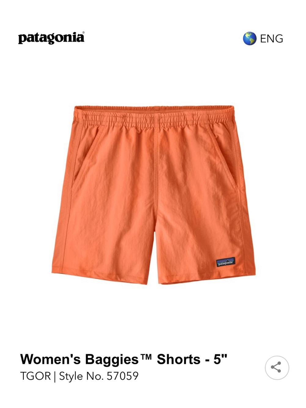 Patagonia women’s baggies